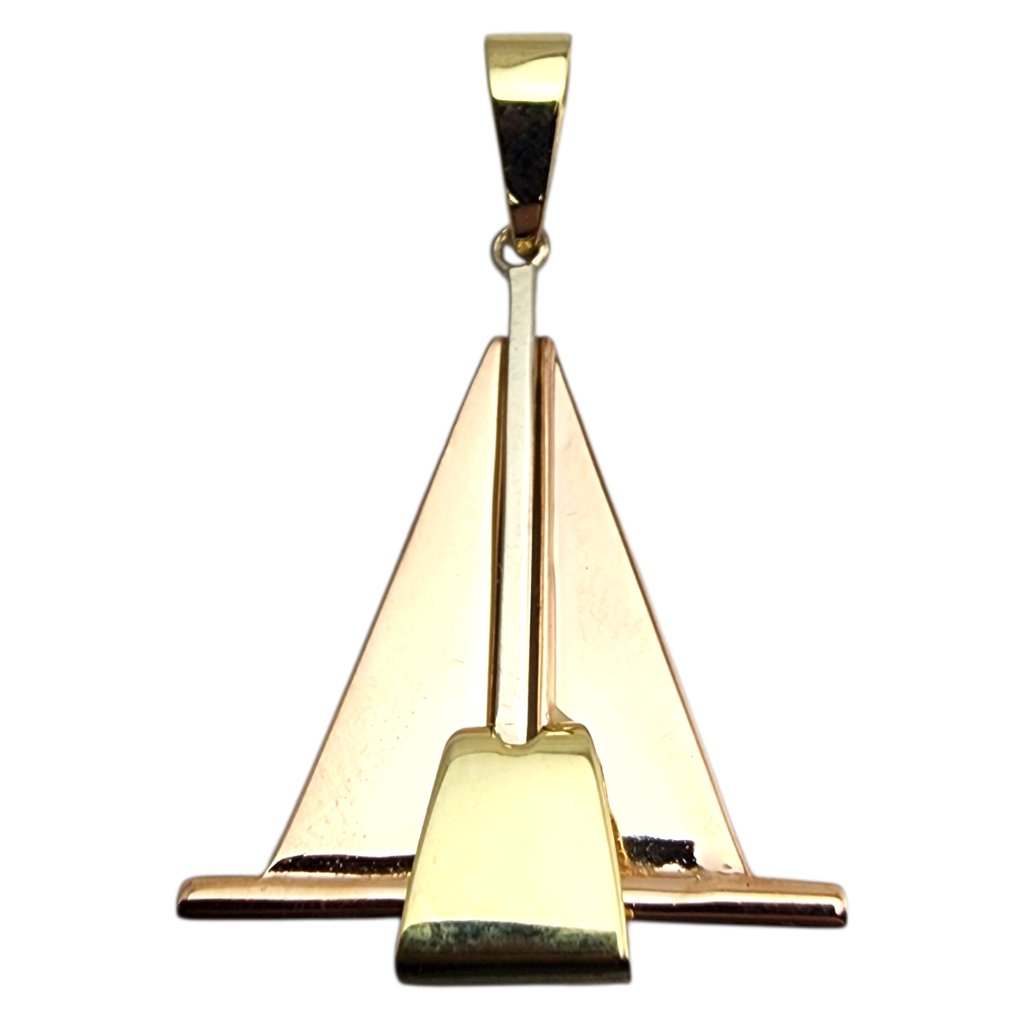 14 Karat Yellow Gold Sailboat Pendant #23590